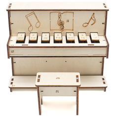 Kit DIY Piano de Teclas Hello STEM HS-D01 com Cart&atilde;o de Programa&ccedil;&atilde;o U+