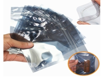 Bolsa de blindagem antiest&aacute;tica ESD 7 x 11 cm com fecho autotravante, pacote com 100 unidades (pre&ccedil;o por pacote) - Imagem 1