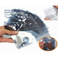 Bolsa de blindagem antiest&aacute;tica ESD 21 x 34 cm com fecho autotravante, pre&ccedil;o por unidade (embalagem com 100 unidades)