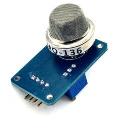 M&oacute;dulo Sensor de G&aacute;s Sulf&iacute;drico MQ-136 para Arduino