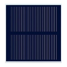 Painel solar policristalino 2 V 80 mA formato drop