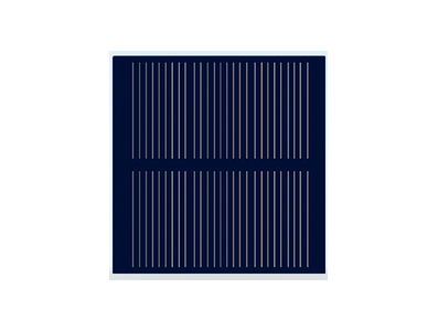 Painel solar policristalino 2 V 80 mA formato drop - Imagem 1