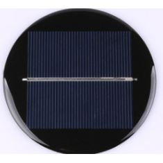 Painel solar flex&iacute;vel policristalino circular 2V 110mA tipo PCB Drop