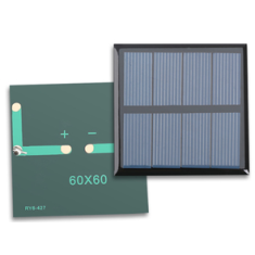 Painel solar policristalino 2 V 150 mA formato drop