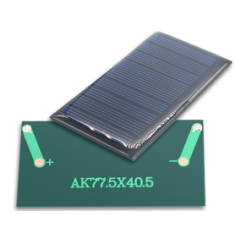Painel solar policristalino 4,5 V 90 mA com gota de cola