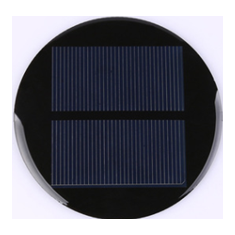Painel solar redondo policristalino com placa PCB 5V 70mA