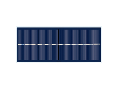 Painel solar policristalino 6,5 V 250 mA Drop - Imagem 1