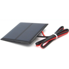 Painel solar Glue Drop 1 V 500 mA com cabo 15 cm