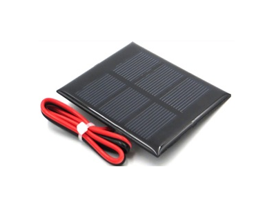 Painel solar 1,5 V 300 mA Glue Drop com cabo 15 cm - Imagem 1