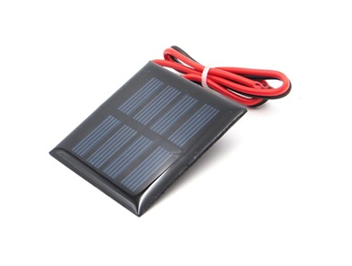 Painel solar Glue Drop 2V 100 mA com cabo 15 cm - Imagem 1