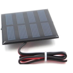 Painel solar 2 V 150 mA Glue Drop com cabo 15 cm