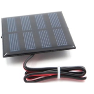 Painel solar 2 V 150 mA Glue Drop com cabo 15 cm
