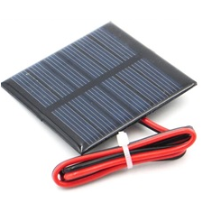 Painel solar 3 V 120 mA tipo gota de cola com cabo 15 cm