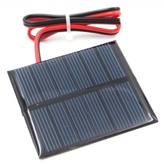 Painel solar 3V 150 mA Glue Drop com cabo 15 cm