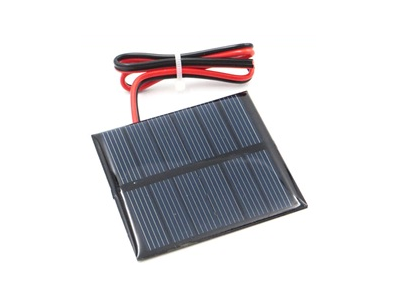 Painel solar 3V 150 mA Glue Drop com cabo 15 cm - Imagem 1