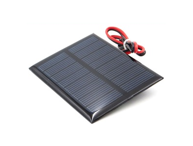 Painel solar 4 V 150 mA Glue Drop com cabo 30 cm (Baterias e C&eacute;lulas) - Imagem 1