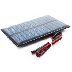 Painel solar 5 V 150 mA formato Glue Drop, cabo 15 cm