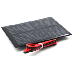 Painel solar 5 V 160 mA Glue Drop com cabo 15 cm