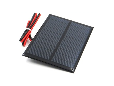 Painel solar Glue Drop 5V 200mA com cabo 15 cm - Imagem 1