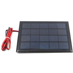 Painel solar 5 V 500 mA Glue Drop com cabo 15 cm