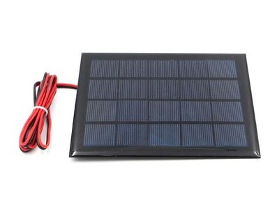 Painel solar 5 V 500 mA Glue Drop com cabo 15 cm - Imagem 1