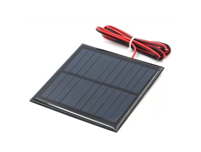 Painel solar Glue Drop 5,5 V 180 mA com cabo 15 cm - Imagem 1