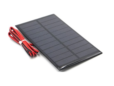 Painel solar Glue Drop 5,5 V 291 mA, cabo 15 cm - Imagem 1