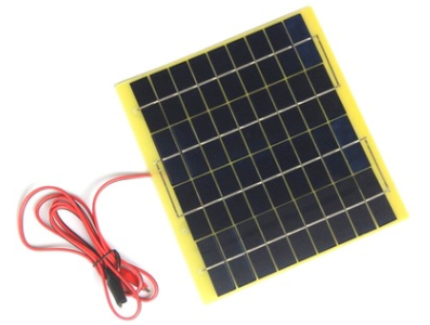 Painel solar policristalino 18 V 6 W com cabo - Imagem 1