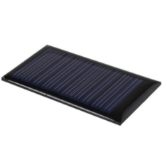 Painel solar de sil&iacute;cio monocristalino 6 V 290 mA acabamento fosco formato gota