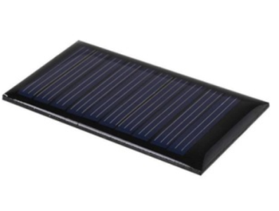 Painel solar de sil&iacute;cio monocristalino 6 V 290 mA acabamento fosco formato gota - Imagem 1