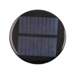Painel solar monocristalino PET 5 V 400 mA acabamento fosco