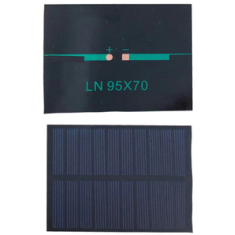 Painel solar 5V 160mA m&oacute;dulo fotovoltaico