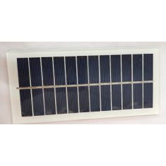 Painel solar monocristalino 6 V 250 mA 140 x 65 mm
