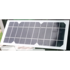 Painel solar de vidro 5 V 1,2 A, montagem e carregador universal