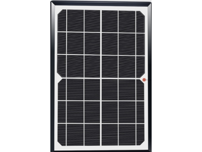 Placa solar monocristalina 5W com vidro temperado e cabo de 3 metros - Imagem 1