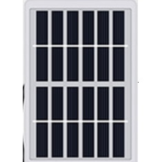 Painel solar monocristalino 6 V 1 W em caixa pl&aacute;stica, comprimento do cabo 3 m, tens&atilde;o inst&aacute;vel