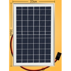 Regulador de tens&atilde;o 5V 10W para painel solar com estrutura de alum&iacute;nio e cabo de 1 m