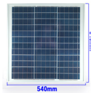 Painel Solar Policristalino 18 V 40 W