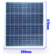 Painel Solar Policristalino 18V 60W
