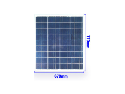 Painel Solar Policristalino 18V 80W - Imagem 1