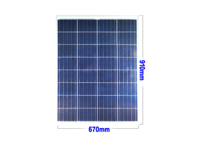 Painel Solar Policristalino 18V 100W - Imagem 1