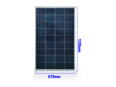 Painel solar policristalino 18V 120W - Imagem 1