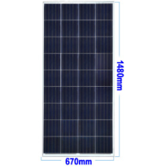 Painel solar policristalino 18 V 150 W