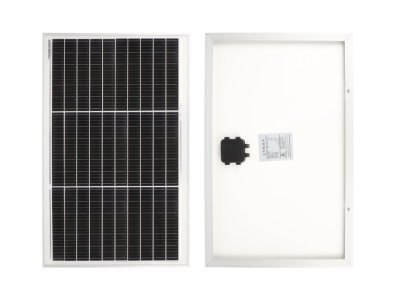 Painel fotovoltaico monocristalino 12V 50W com 2 conectores MC4 - Imagem 1