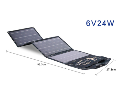 Bolsa Dobr&aacute;vel Solar Monocristalina 6V 24W - Imagem 7