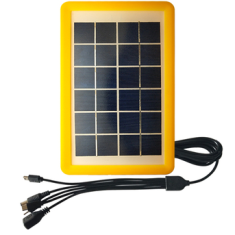 Painel Solar Policristalino 6V 3W Laranja