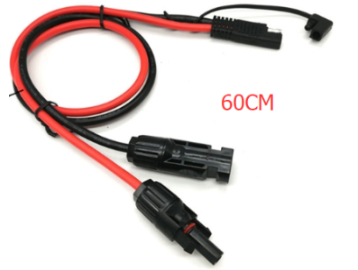 Par de cabos com conectores SAE para MC4 10 AWG 60 cm - Imagem 1