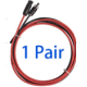Par de cabos de extens&atilde;o para painel solar 1 m 12AWG 4 square fio de cobre com conector MC4 single sideband - Thumb - 1