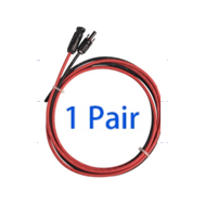 Cabo de extens&atilde;o 1 par 5 metros 12AWG fio de cobre 4 Square com conector MC4 Single Sideband
