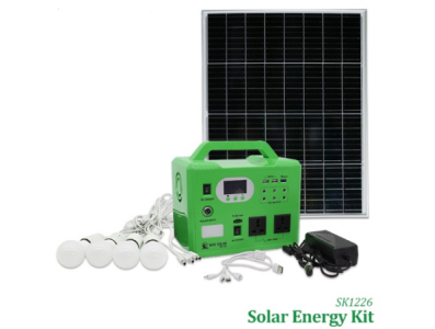 SK1226 Gerador Solar Port&aacute;til 300W Kit com Painel Solar e Bateria (MOQ 2) - Imagem 1